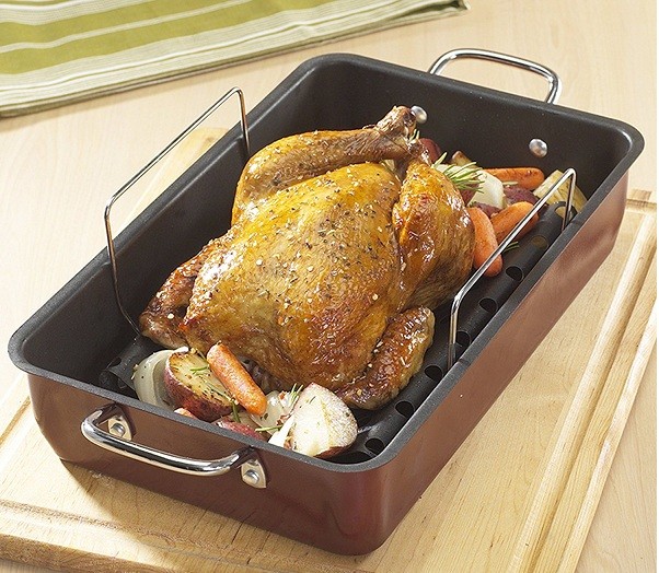 Nordic Ware 41722 Roaster with Rack, X-Large, Black N8 image in Electronics category at pixy.org